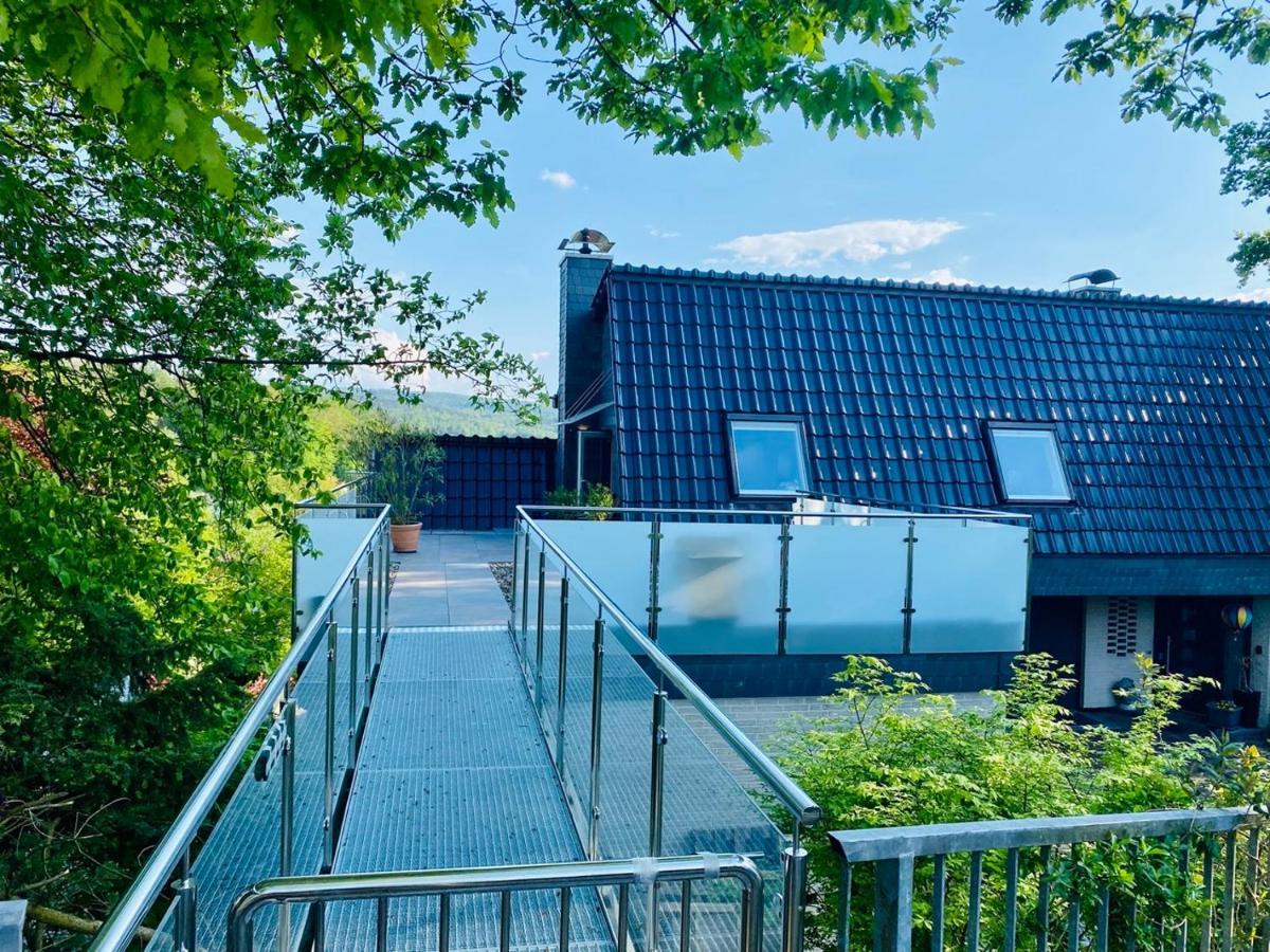 Ferienwohnung Waldblick Kaufungen Esterno foto