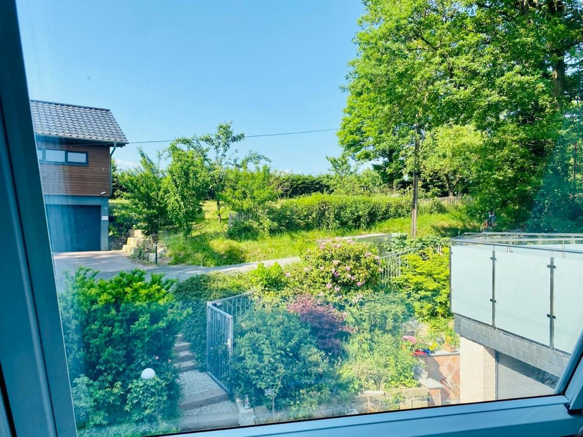 Ferienwohnung Waldblick Kaufungen Esterno foto